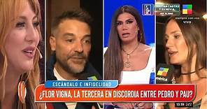 Flor Vigna, Pedro Alfonso y Paula Chaves enfrentan los rumores de infidelidad