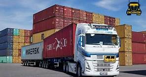 Origen del trailer y los contenedores Encamion #camiones #encamion #trucklife #truck #semitruck