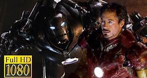 The final battle: Iron Man vs Iron Monger in the movie IRON MAN (2008)