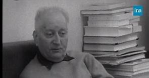 Jean Giono à propos de l'écriture et de la lecture - 1965