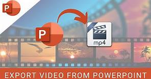 How to Export Video from Microsoft PowerPoint - Export MP4