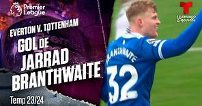 Goal Jarrad Branthwaite - Everton v. Tottenham 23-24 | Premier League | Telemundo Deportes
