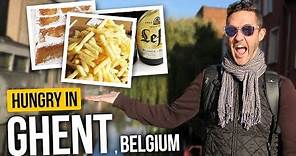 EATING Our Way Through GHENT. (Canadians Try Belgian Food)