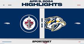 NHL Highlights | Jets vs. Predators - April 9, 2024