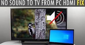 No Sound Coming From TV When Connected to Laptop HDMI🔸EASY & SIMPLE FIX🔸
