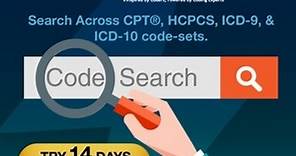 Search by Code - CPT, HCPCS, ICD10 Codes Lookup