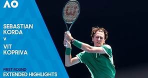 Sebastian Korda v Vit Kopriva Extended Highlights | Australian Open 2024 First Round