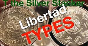 LIBERTAD TYPES - Mexican Silver 1 Onza Plata Pura Coin Types EXPLAINED - Type 1, 2, 3, 4