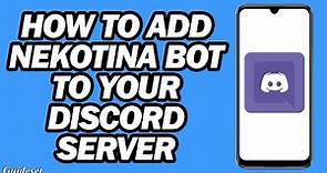 How to Add Nekotina Bot to Your Discord Server | Nekotina Discord Bot