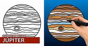 Cómo Dibujar Júpiter (Tutorial De Dibujo Fácil)