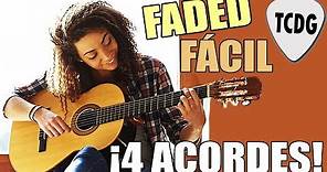 Canción fácil en guitarra para principiantes: ¡Solo 4 acordes!: Faded (Alan Walker)