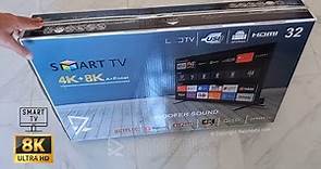 Samsung 32 inch 4k 8k🔥 HD Ready LED Smart TV Unboxing & Review
