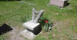 Urban Legends: The Death Chair in Riverside Cemetery in Marshalltown, Iowa (as seen during the day)