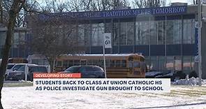 Students return to Union Catholic High School classes following Monday's shelter in place