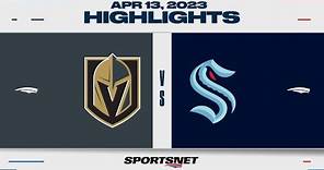 NHL Highlights | Golden Knights vs. Kraken - April 13, 2023