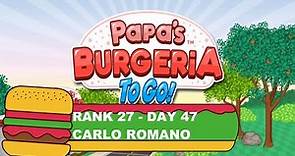 Papa's Burgeria To Go! - Rank 27 Carlo Romano