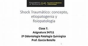 Clase 7. Shock traumático: concepto, etiopatogenia y fisiopatología.
