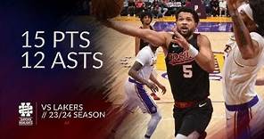 Skylar Mays 15 pts 12 asts vs Lakers 23/24 season