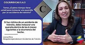 Querella por accidente de tránsito en Colombia - Lorena Mora, abogada de tránsito en Bogotá.