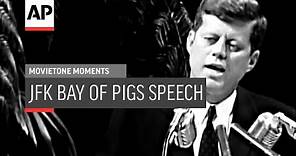 JFK Bay of Pigs Speech - 1961 | Movietone Moment | 17 April 20