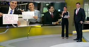 HD | Trechos do último Jornal Hoje com Evaristo Costa - 27/07/2017