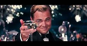 Leonardo DiCaprio Brindando "El Gran Gatsby"