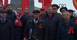 El Partido Comunista ruso celebra el aniversario del inicio de la Revolución Bolchevique
