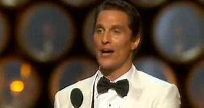 ▶ Matthew McConaughey's emotional Best Actor acceptance speech Oscars 2014 YouTube 360p