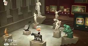 A walk around a complete Art Gallery Museum in Animal Crossing: New Horizons (All Painting, Statues)