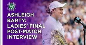 Ashleigh Barty Ladies' Final Post-Match Interview | Wimbledon 2021