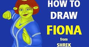 How to Draw Princess Fiona from Shrek [Speed Painting]