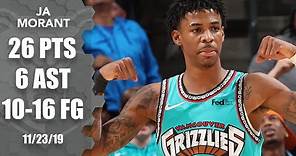 Ja Morant breaks in the Grizzlies' throwback uniforms with 26 vs. Lakers | 2019-20 NBA Highlights