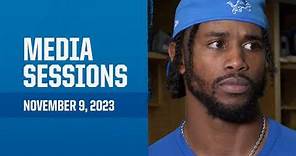 Detroit Lions players meet with the media | November 9, 2023