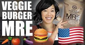 Veggie BURGER MRE -- Menu 12 -- U.S. Meal-Ready-to-Eat Ration Taste Test
