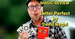 Magic Product Review - Letter Perfect by David Regal