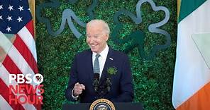 WATCH: Biden and Irish prime minister speak at White House celebration of St. Patrick's Day