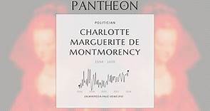 Charlotte Marguerite de Montmorency Biography - Princess de Condé