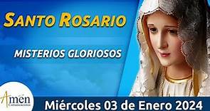 Santo Rosario de Hoy Miércoles 3 Enero de 2024 l Amen Comunicaciones l Católica l María