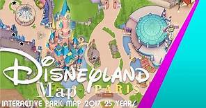 Disneyland Paris Interactive Park Map! 25th Anniversary 2017[READ THE DESCRIPTION]
