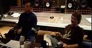 Robbie Williams & Guy Chambers in studio