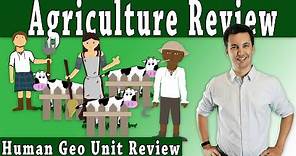 Agriculture Unit Review (AP Human Geography)