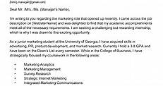Examples and Guide for an Internship Cover Letter