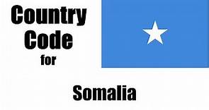 Somalia Dialing Code - Somalilander Country Code - Telephone Area Codes in Somalia