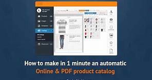 How to make an automatic Online & PDF product catalog in 1 minute