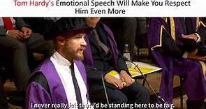 Tom Hardy's Emotional Speach Will Make You Respect Him Even More