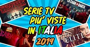 LE 10 SERIE PIÙ VISTE IN ITALIA nel 2019 (Netflix)