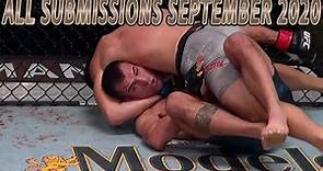 All MMA submissions september 2020