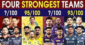 TOP Four Strongest IPL Teams ! || #IPL2024