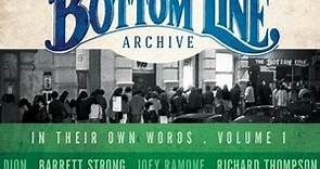 Various - The Bottom Line Archive Series: In Their Own Words, Vol. 1