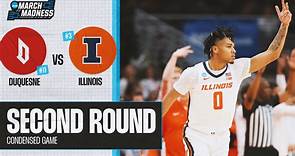 Illinois vs. Duquesne - Second Round NCAA Tournament extended Highlights